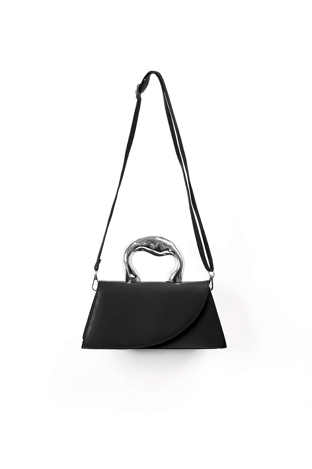 Voralis black tote bag - alloy hardware detail