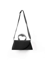 Voralis black tote bag - alloy hardware detail