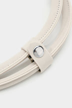 Voralis ivory shoulder bag - lifestyle shot
