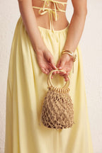 Voralis khaki tote bag - interior and lining detail