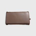 Voralis brown suede leather bag - lifestyle shot