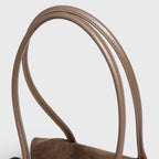 Voralis suede leather bag - zip closure detail