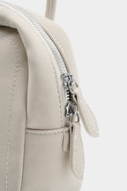Voralis faux leather shoulder bag - side profile view