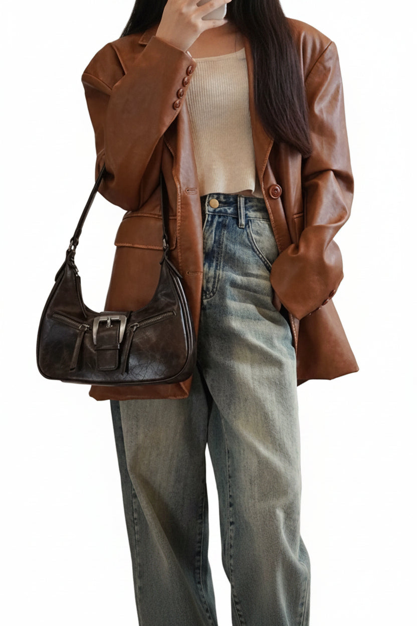 Voralis Jenice bag - zippered compartment detail