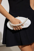 Voralis white shell crossbody bag - lifestyle shot