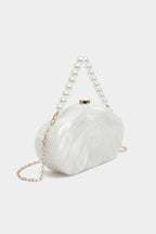 Voralis pearl chain crossbody bag - chain strap detail